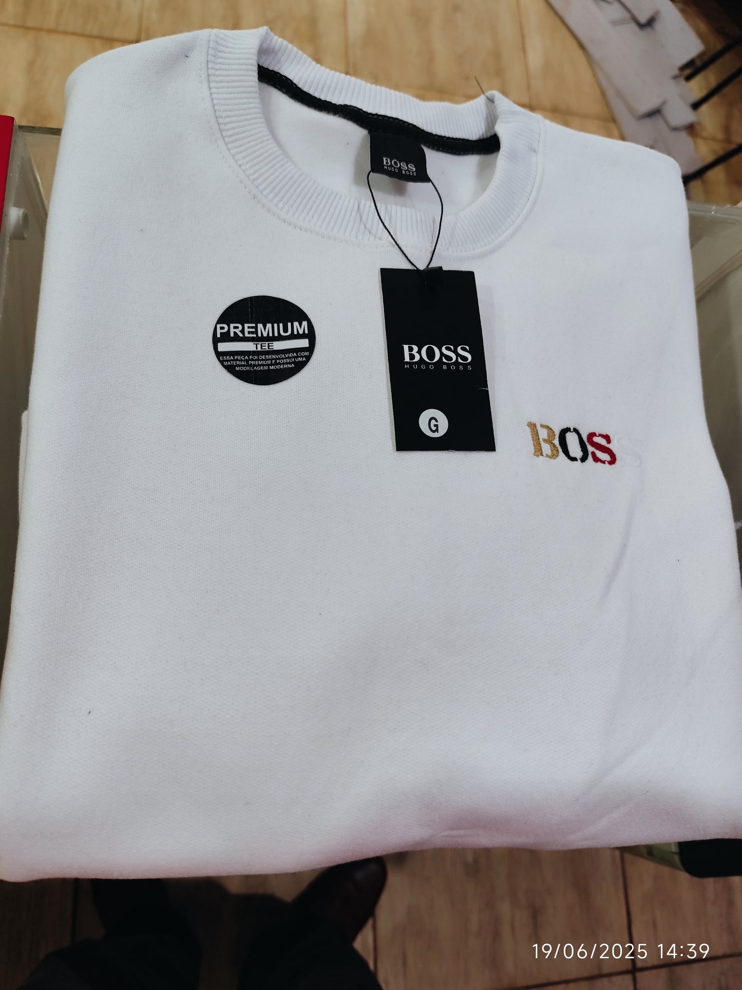Moleton Sin Capucha Hugo Boss Primera Linea Brasilera
