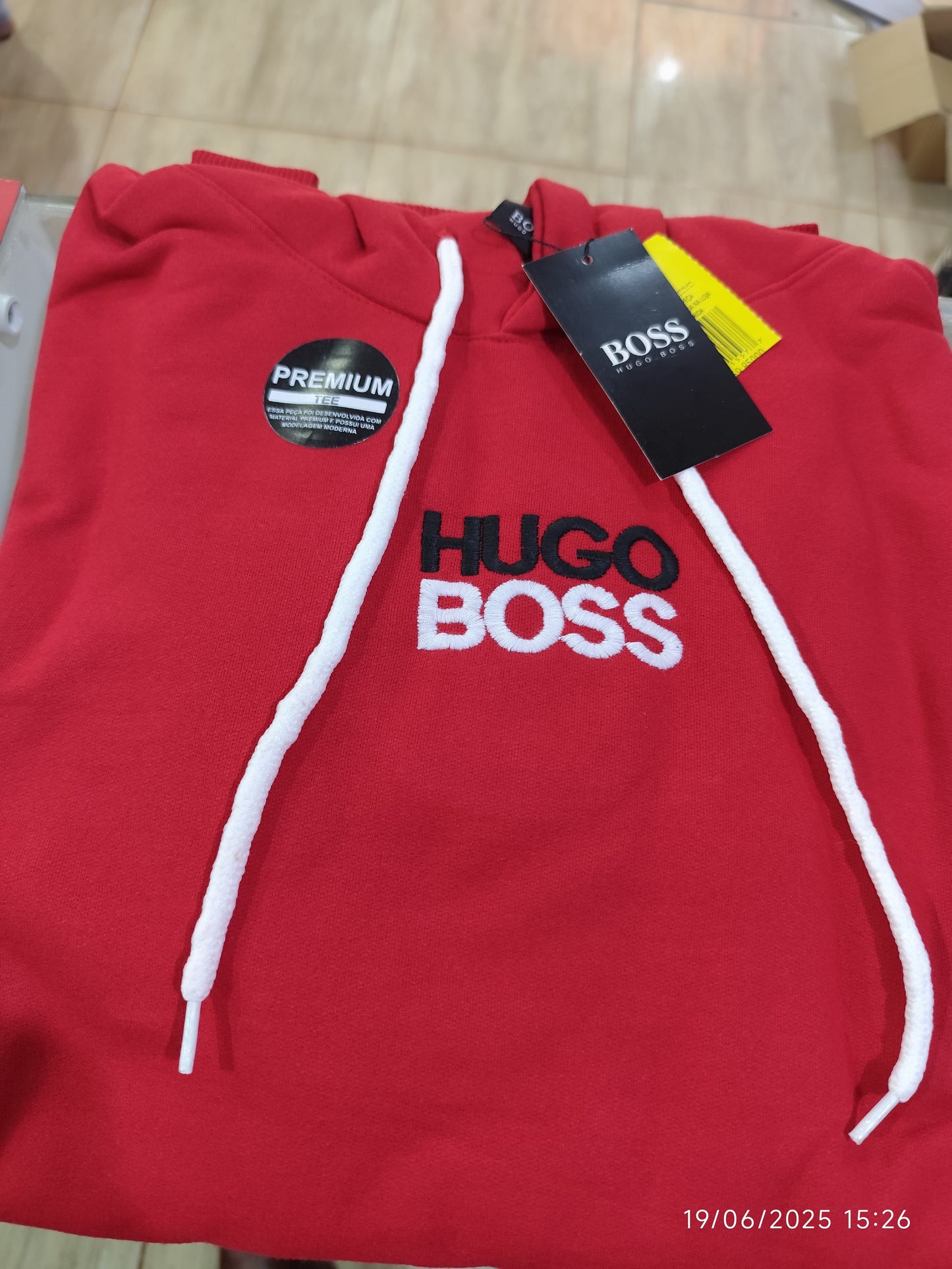 Moleton Hugo Boss 2 Cabos Con Capucha Primera Linea Brasilera