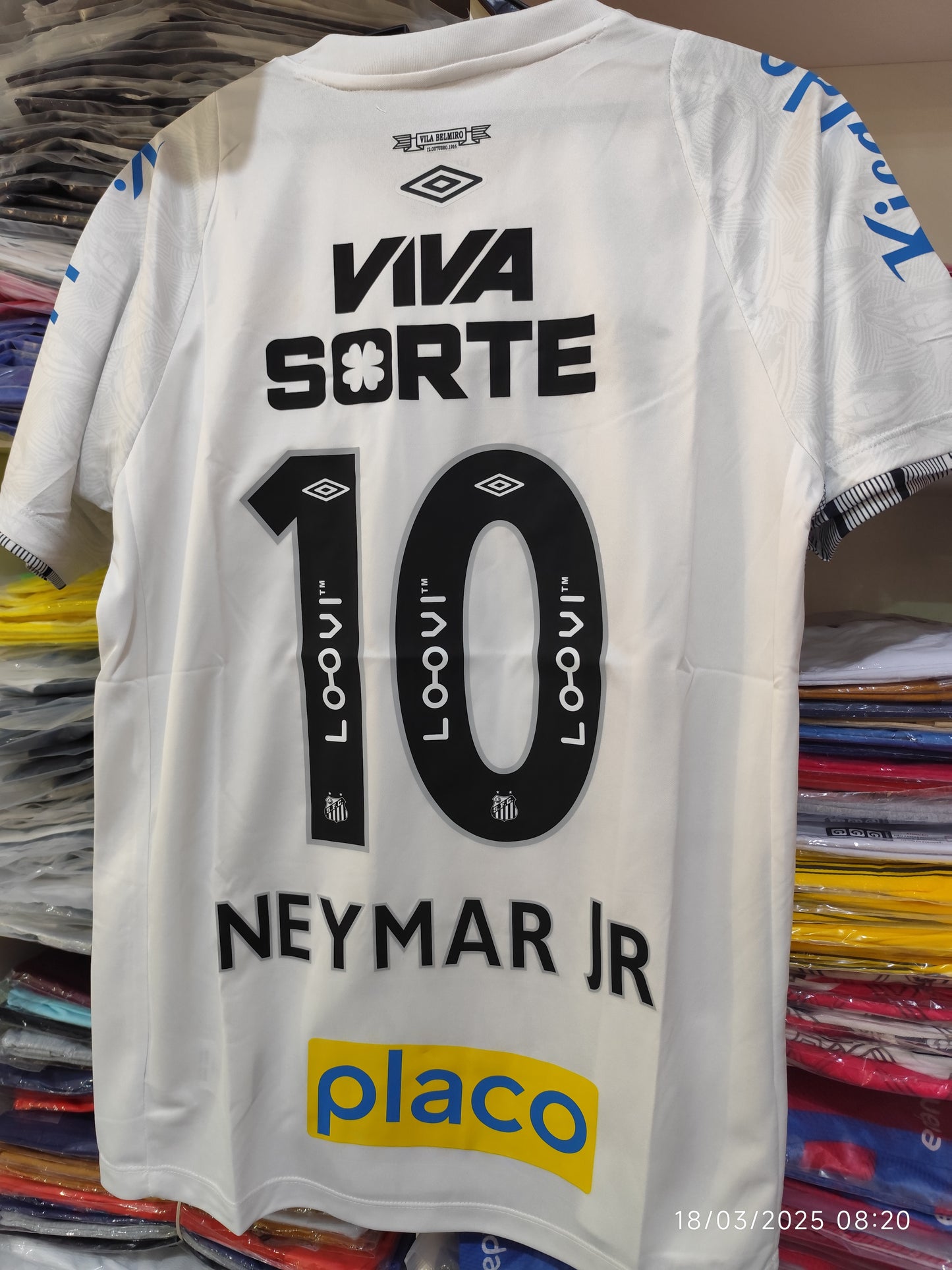 Santos Neymar 10 con Todos los Patrocinios Tailandesa 1.1