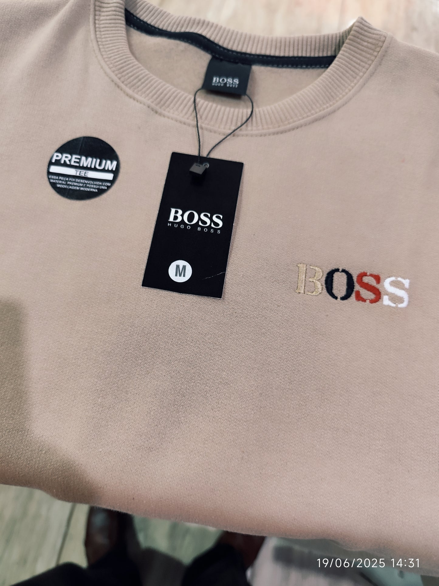 Moleton Sin Capucha Hugo Boss Primera Linea Brasilera