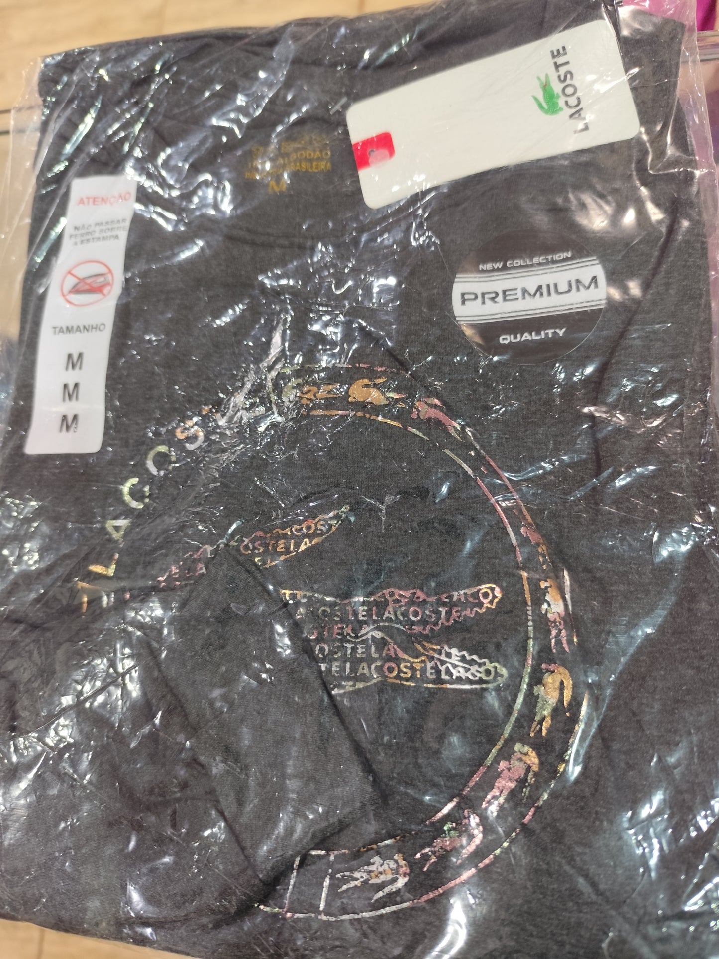 Camiseta Mangas Largar Lacoste Logo Grande