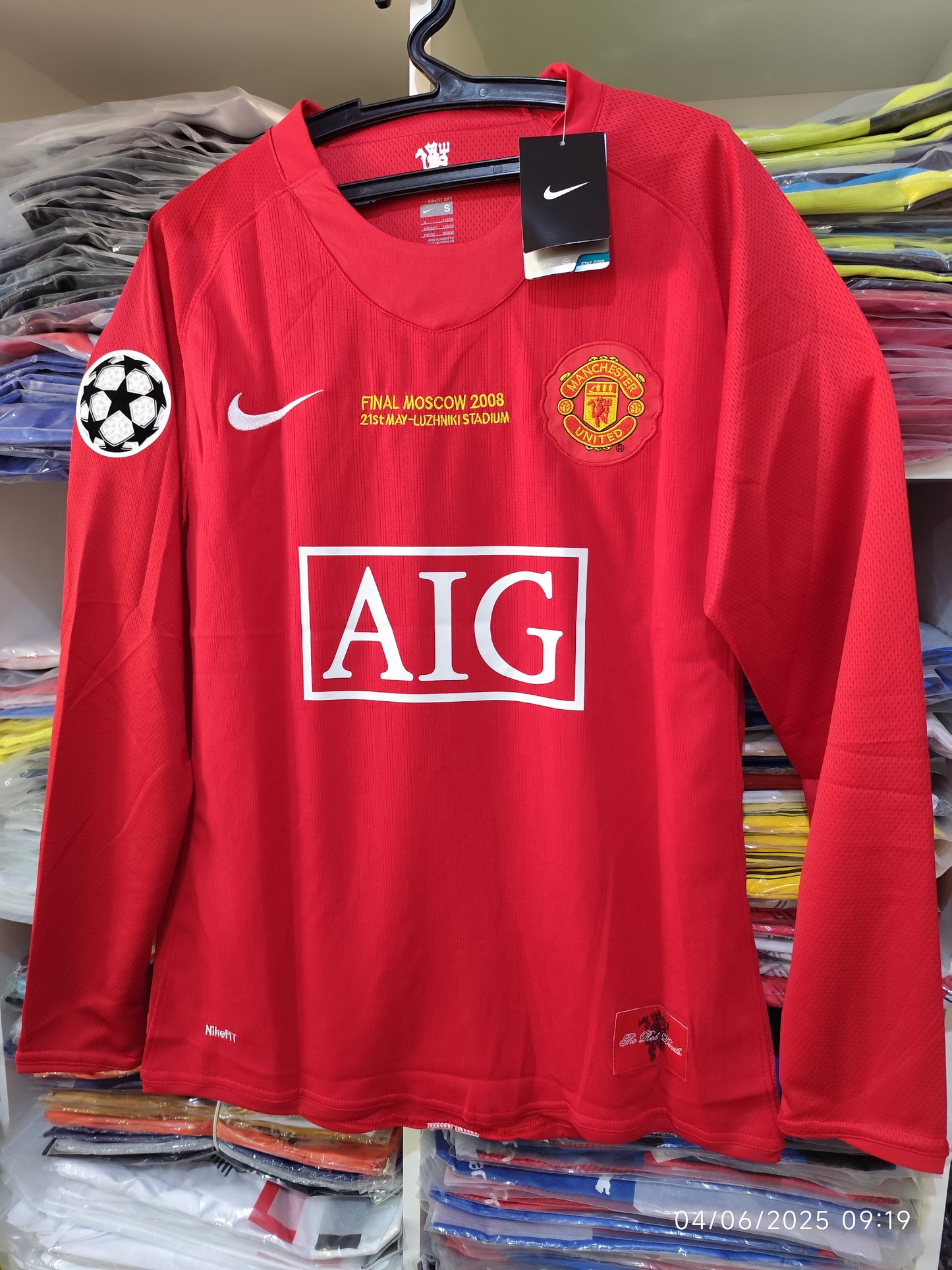 Retro M. Largas Manchester United 2008 CR7 Tailandesa 1.1