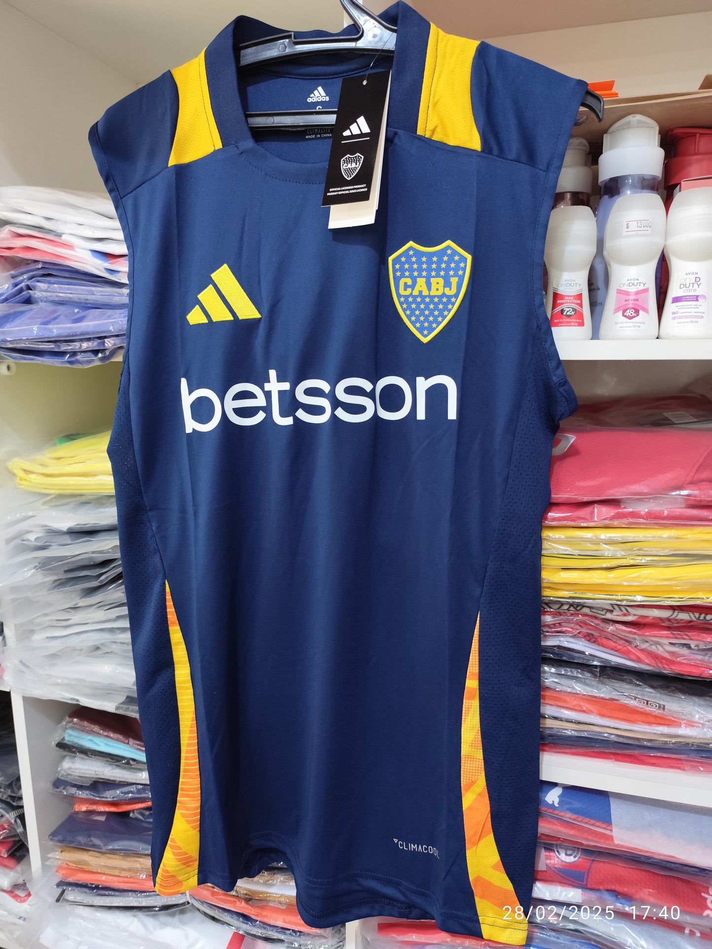 Conjunto Musculosa Boca Junior Dry Fit