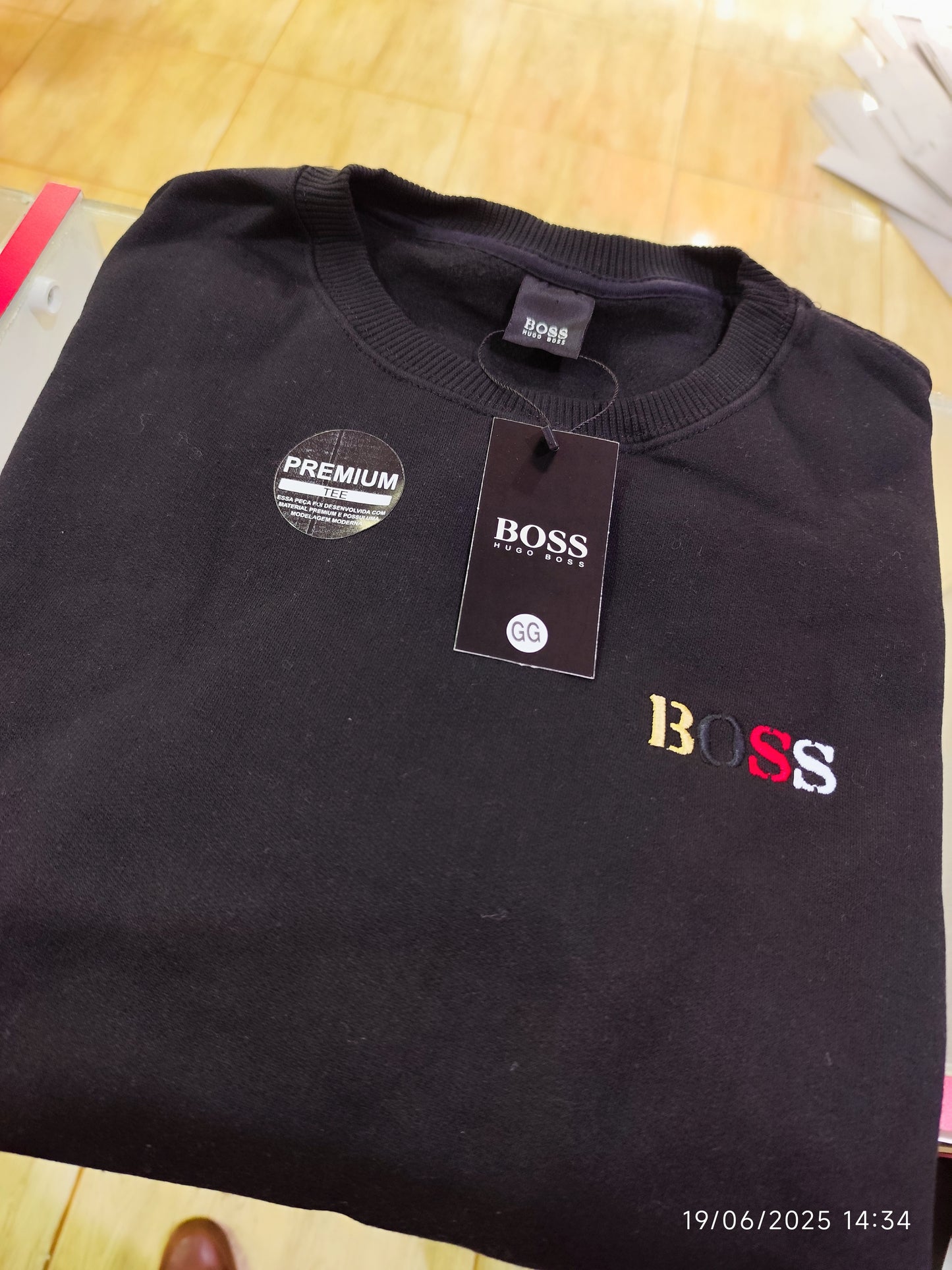 Moleton Sin Capucha Hugo Boss Primera Linea Brasilera