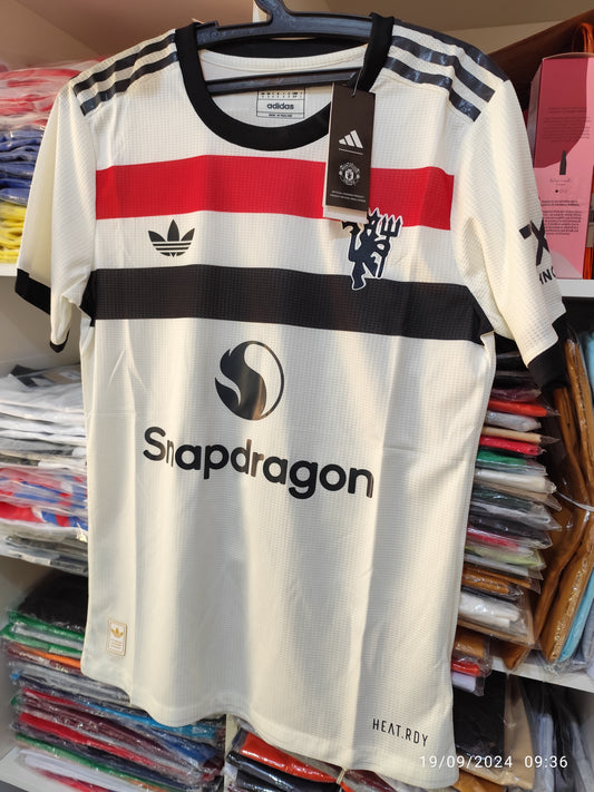 Manchester United Blanco Version Jugador Tailandesa 1.1