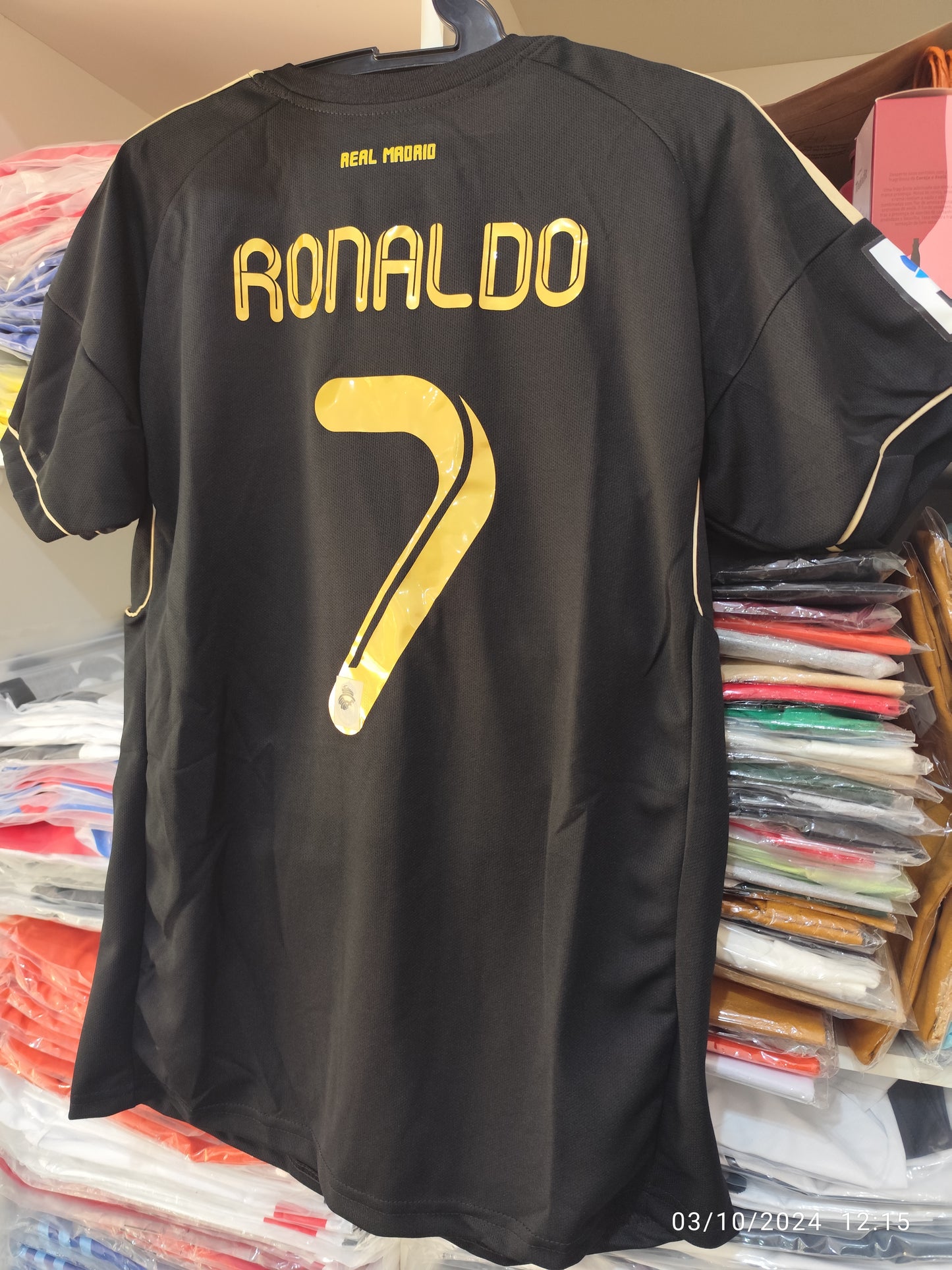 Retro Real Madrid Negro CR7