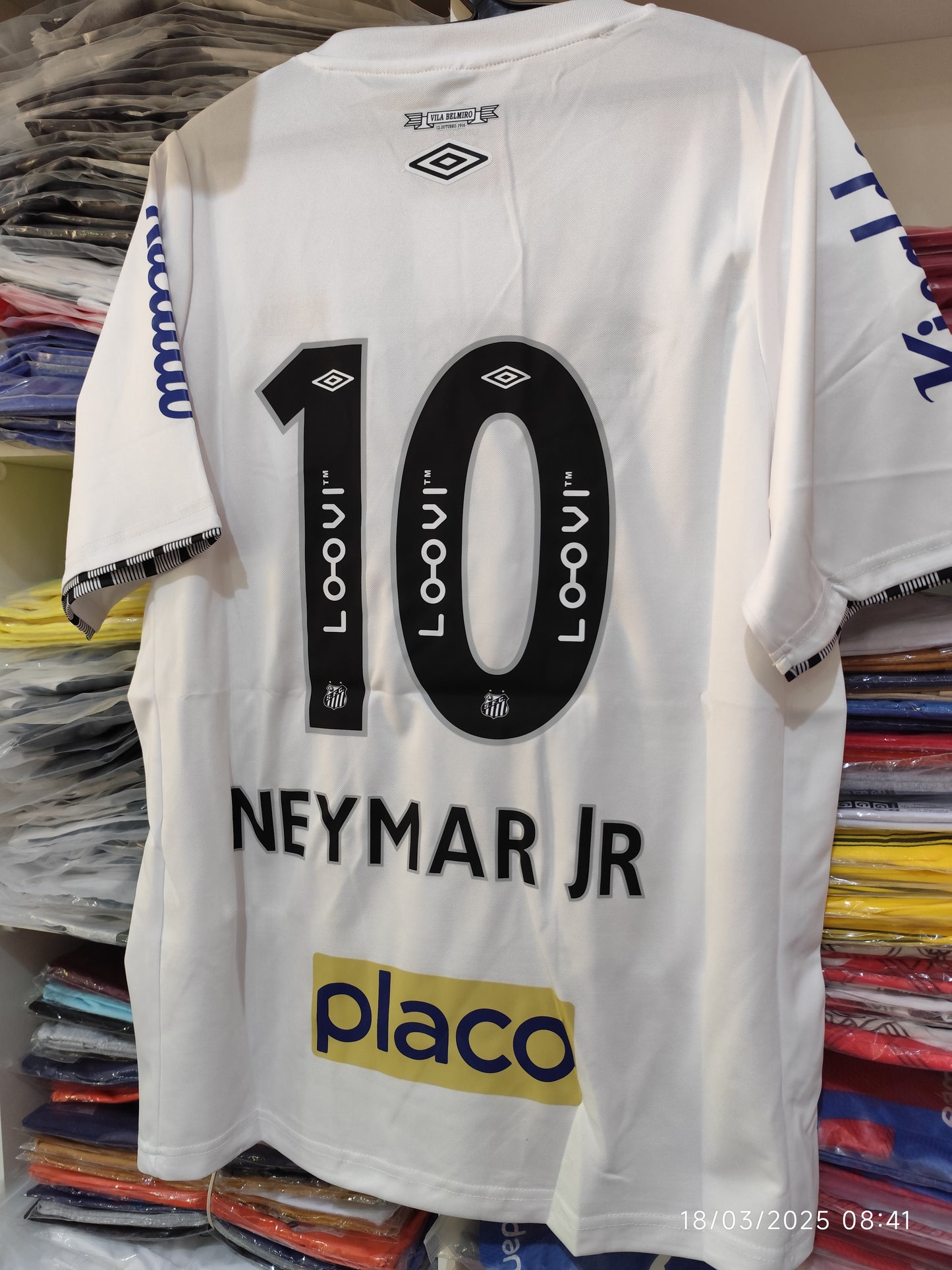 Santos Neymar Jr 10 con Patrocinio Tailandesa
