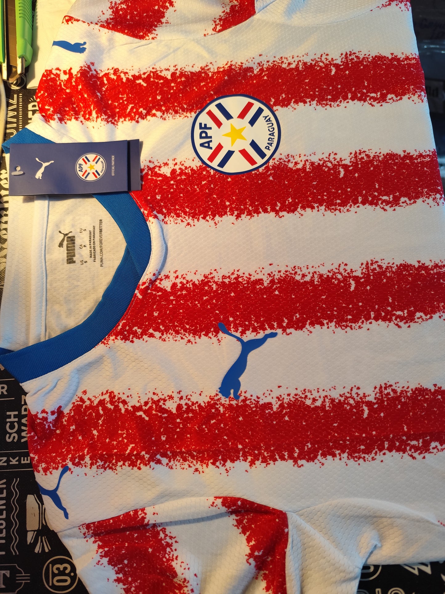 Paraguay Masculino V. Jugador Mundial 2026 Tailandesa 1.1 Logo Termosellado