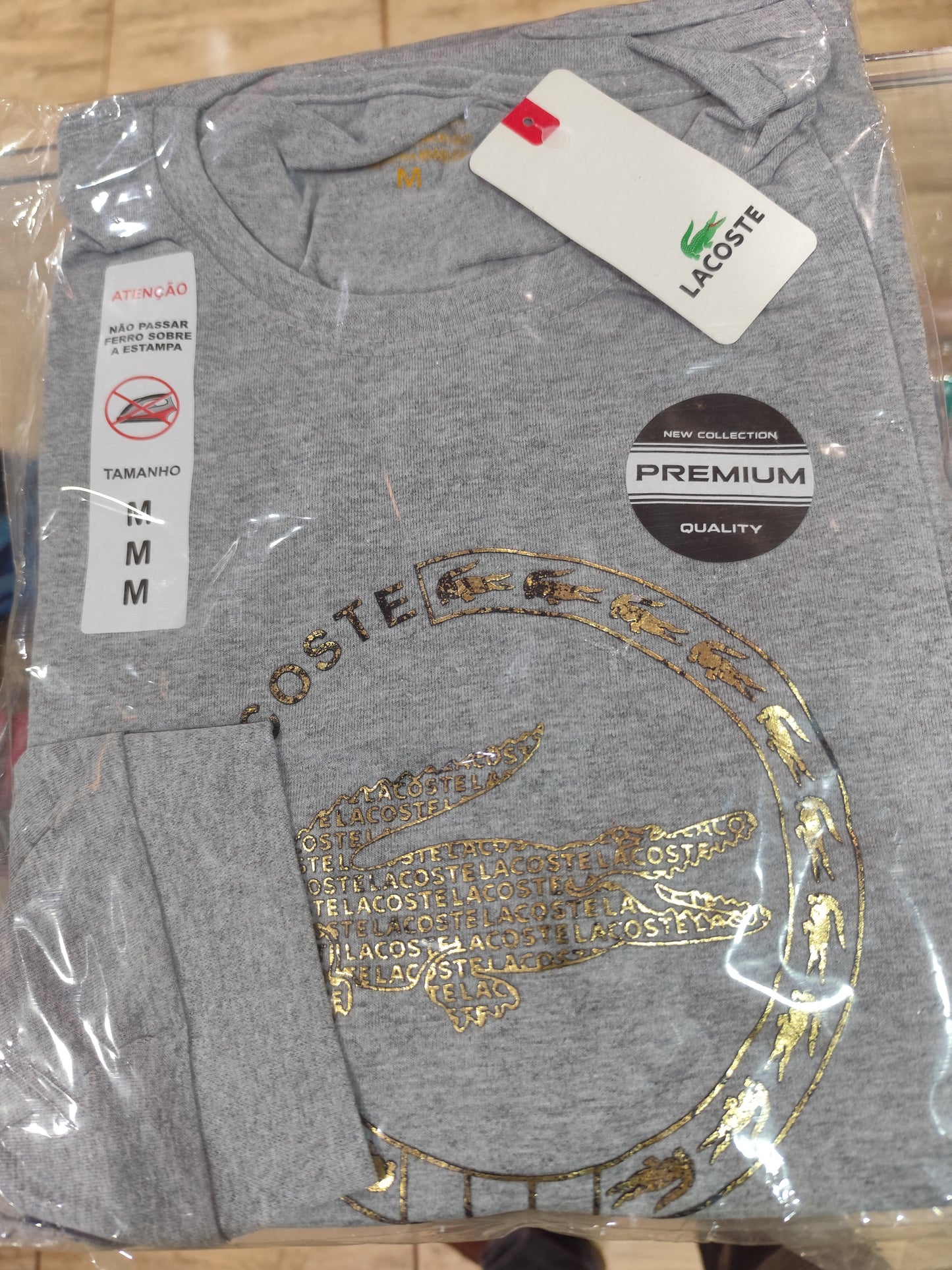 Camiseta Mangas Largar Lacoste Logo Grande
