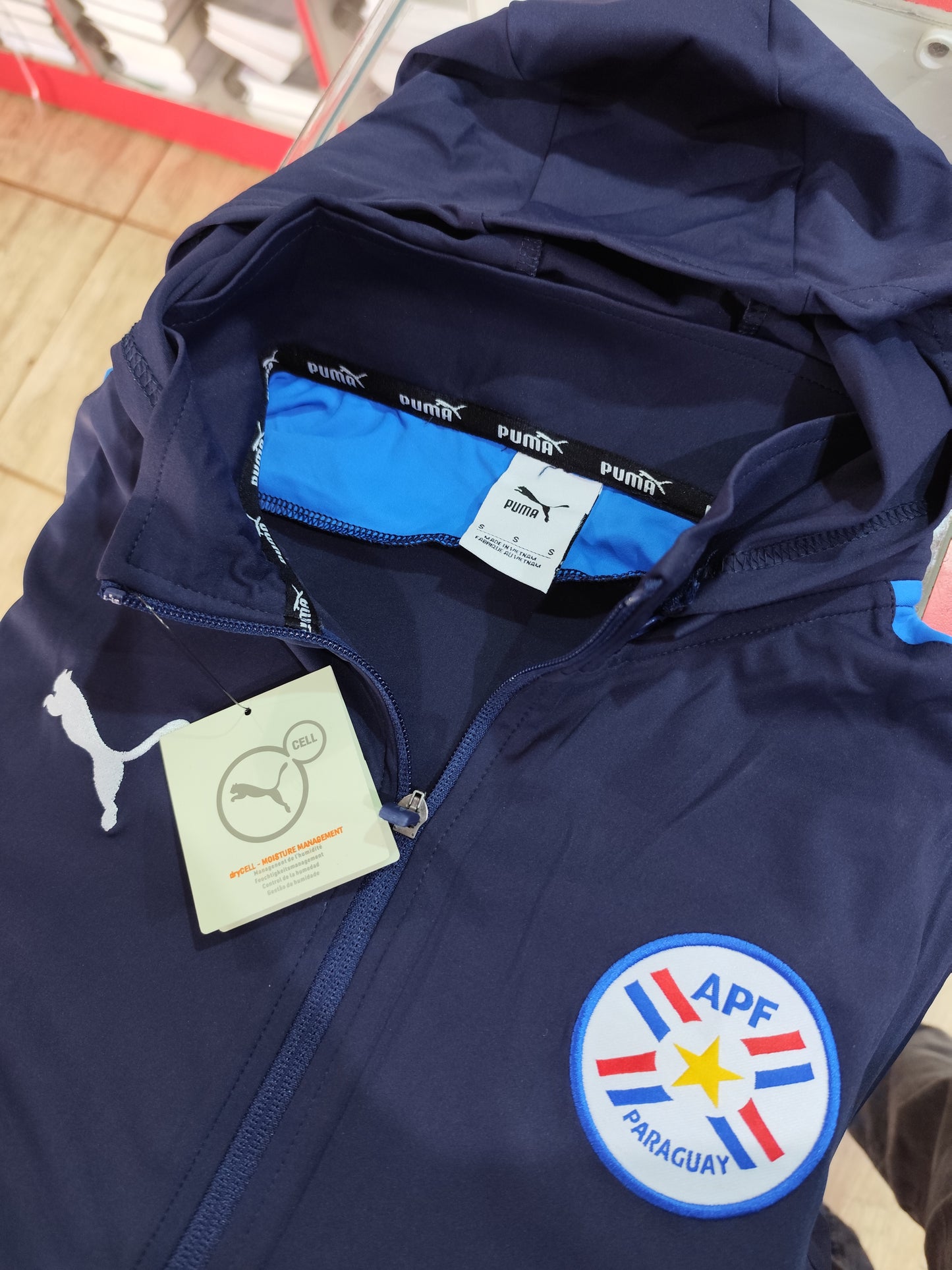 Conjunto de Buso Paraguay Azul Marino Tailandesa 1.1 Capucha quita y pone