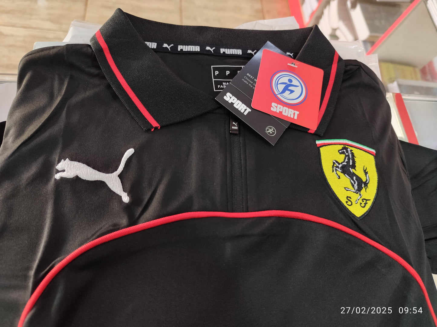 Formula 1 Ferrari Negro Dry Fit