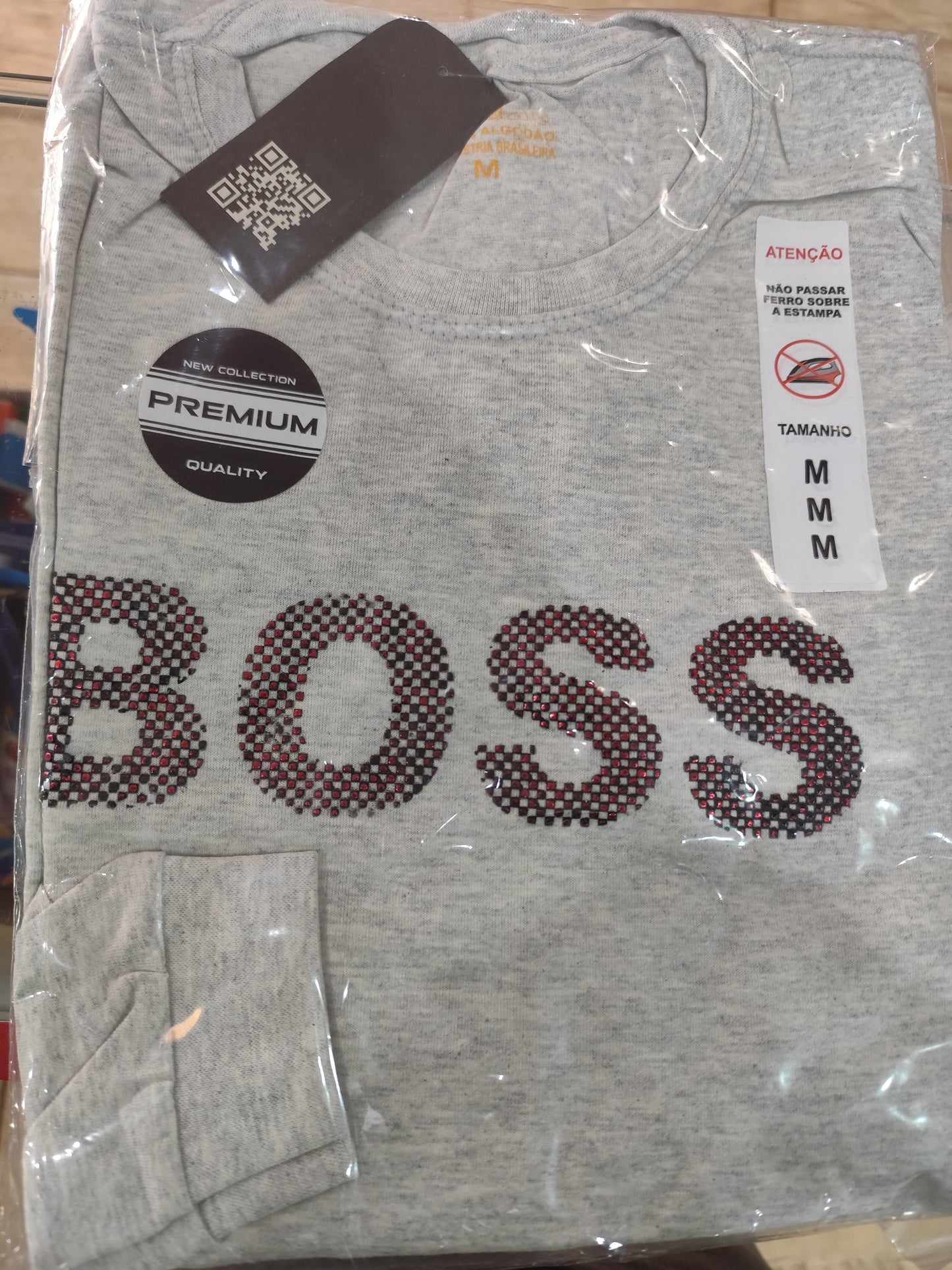 Camiseta Mangas Largas Hugo Boss logo grande