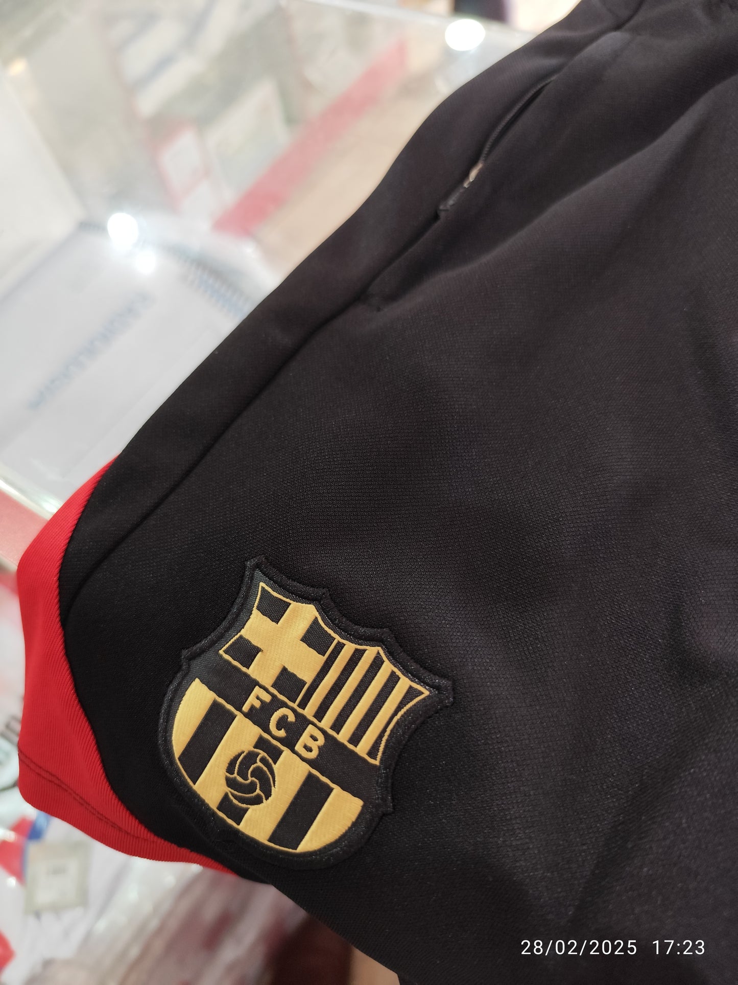 Conjunto Musculosa Barcelona Negro Dry Fit