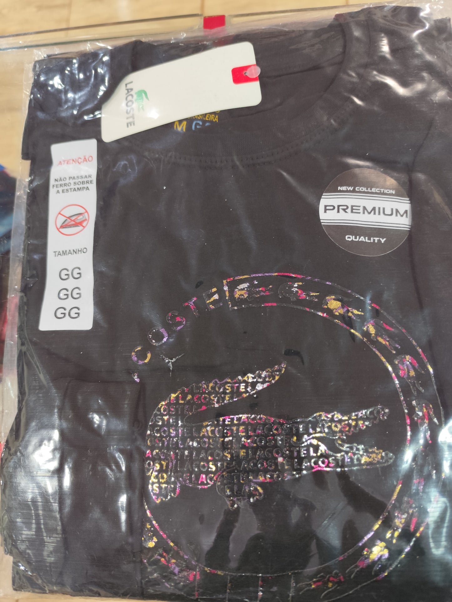 Camiseta Mangas Largar Lacoste Logo Grande