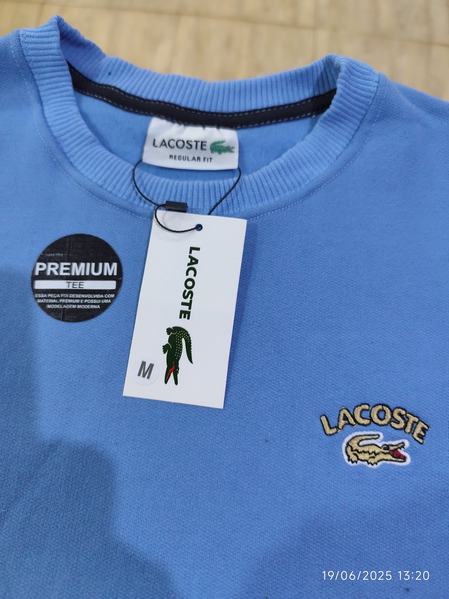 Moleton Lacoste Sin Capucha Primera linea brasilera