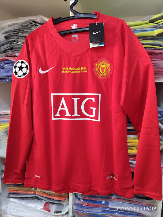 Retro M. Largas Manchester United 2008 CR7 Tailandesa 1.1