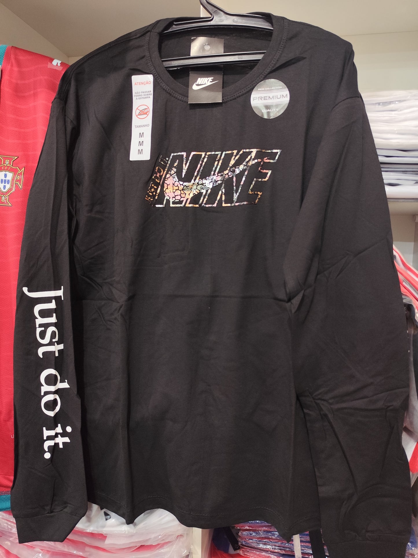 Camiseta Algodon Mangas Largas Nike Just do It