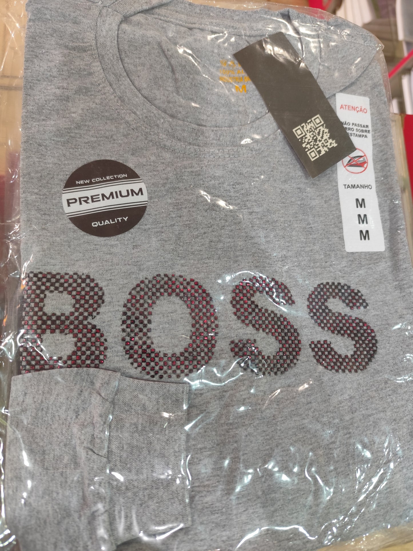 Camiseta Mangas Largas Hugo Boss logo grande