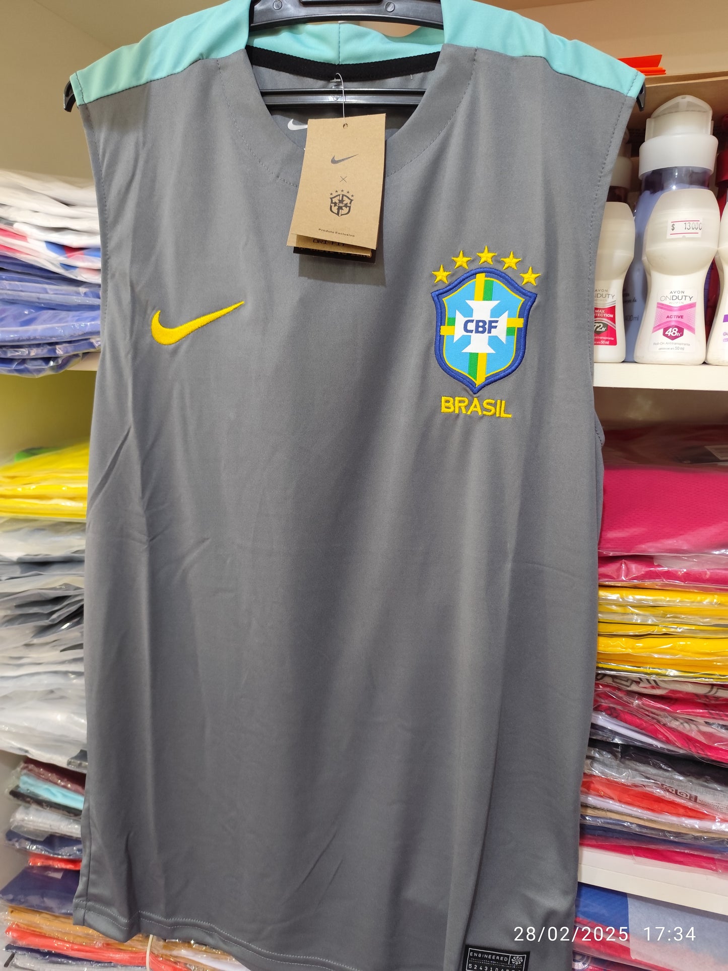 Conjunto Musculosa Brasil Dry Fit
