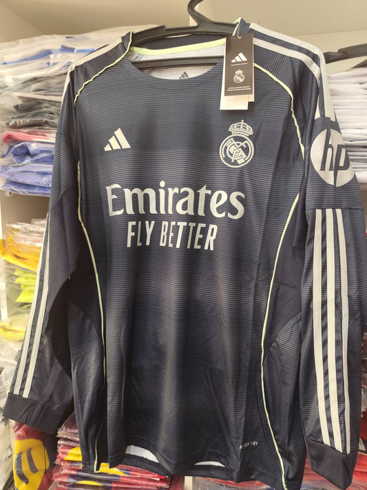 Real Madrid Negro Mod 2026 Mangas Largas