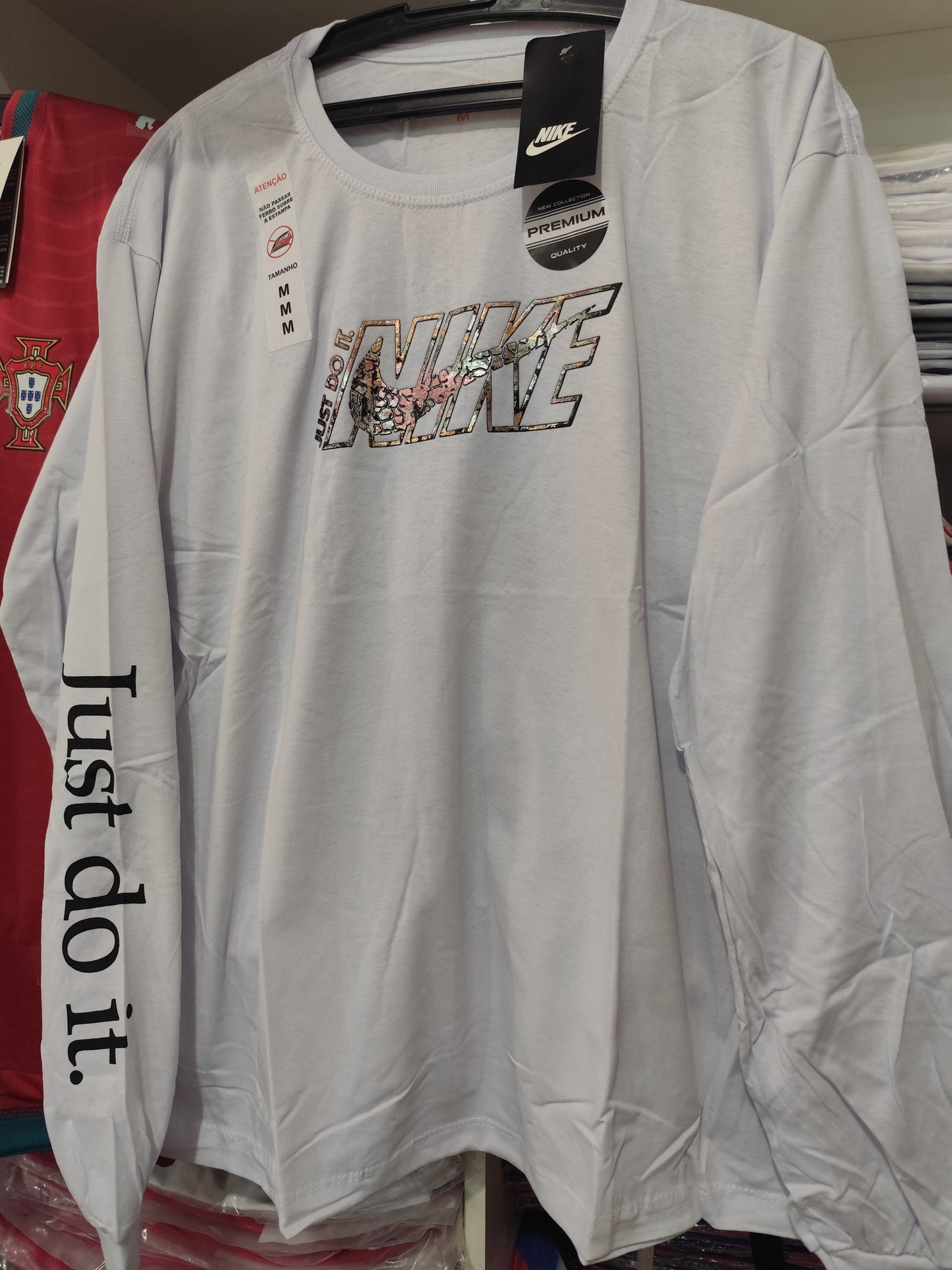 Camiseta Algodon Mangas Largas Nike Just do It