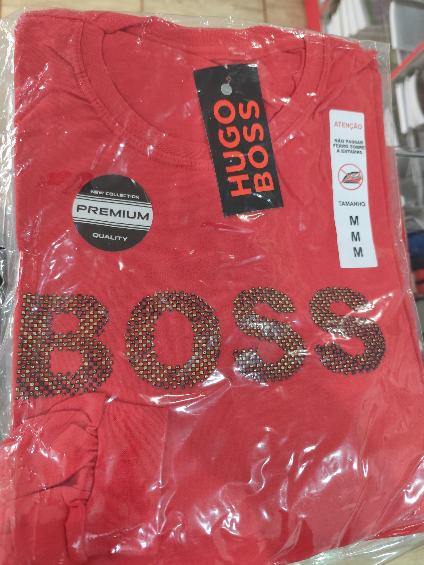 Camiseta Mangas Largas Hugo Boss logo grande