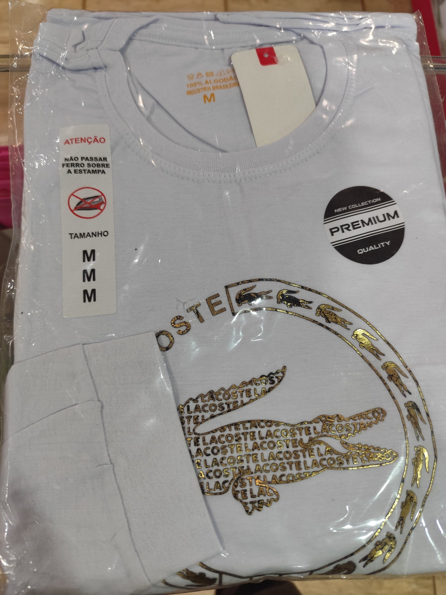 Camiseta Mangas Largar Lacoste Logo Grande